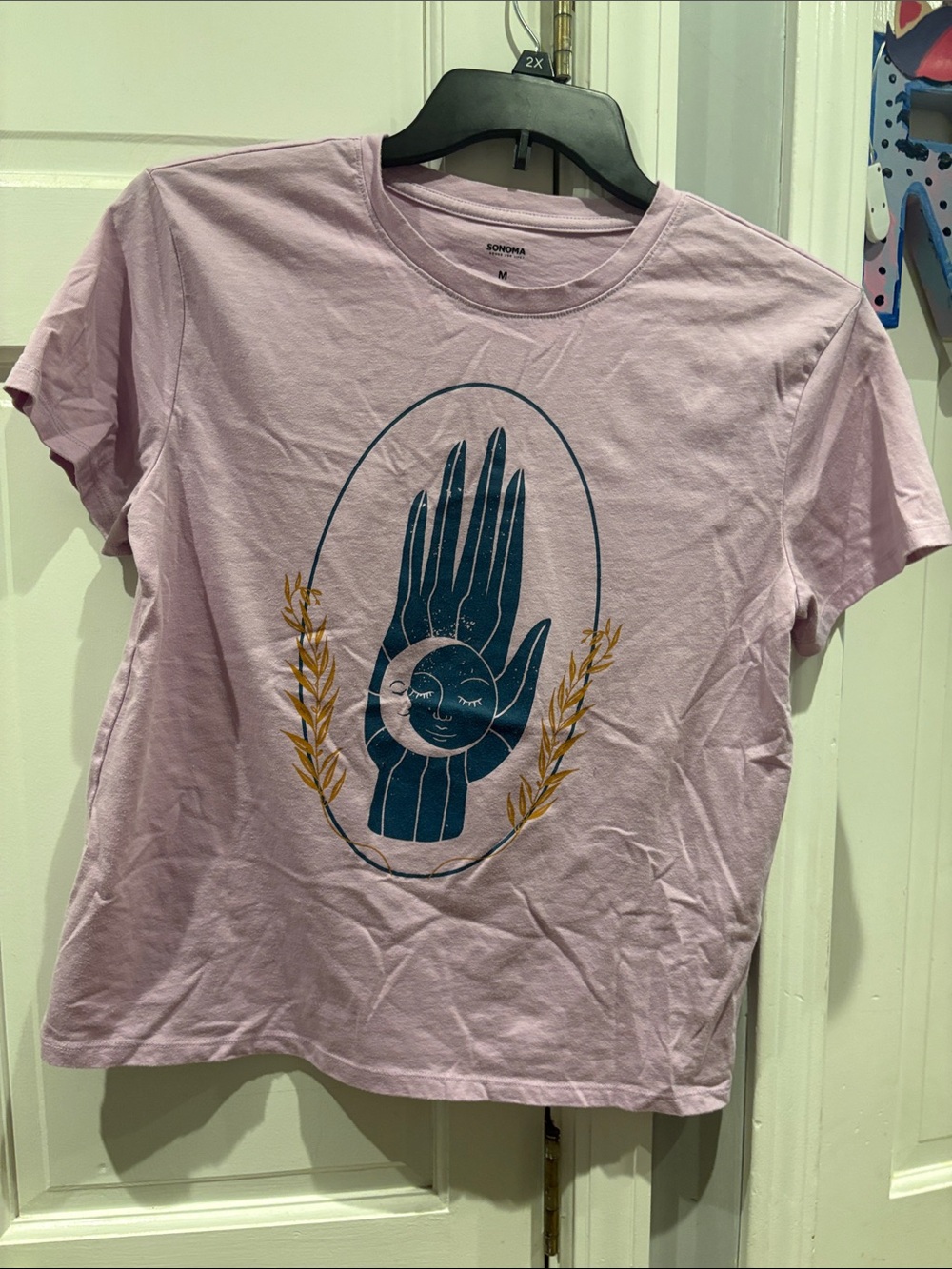 SONOMA Lavender Graphic Short-Sleeve Tee with Navy Celestial Hand